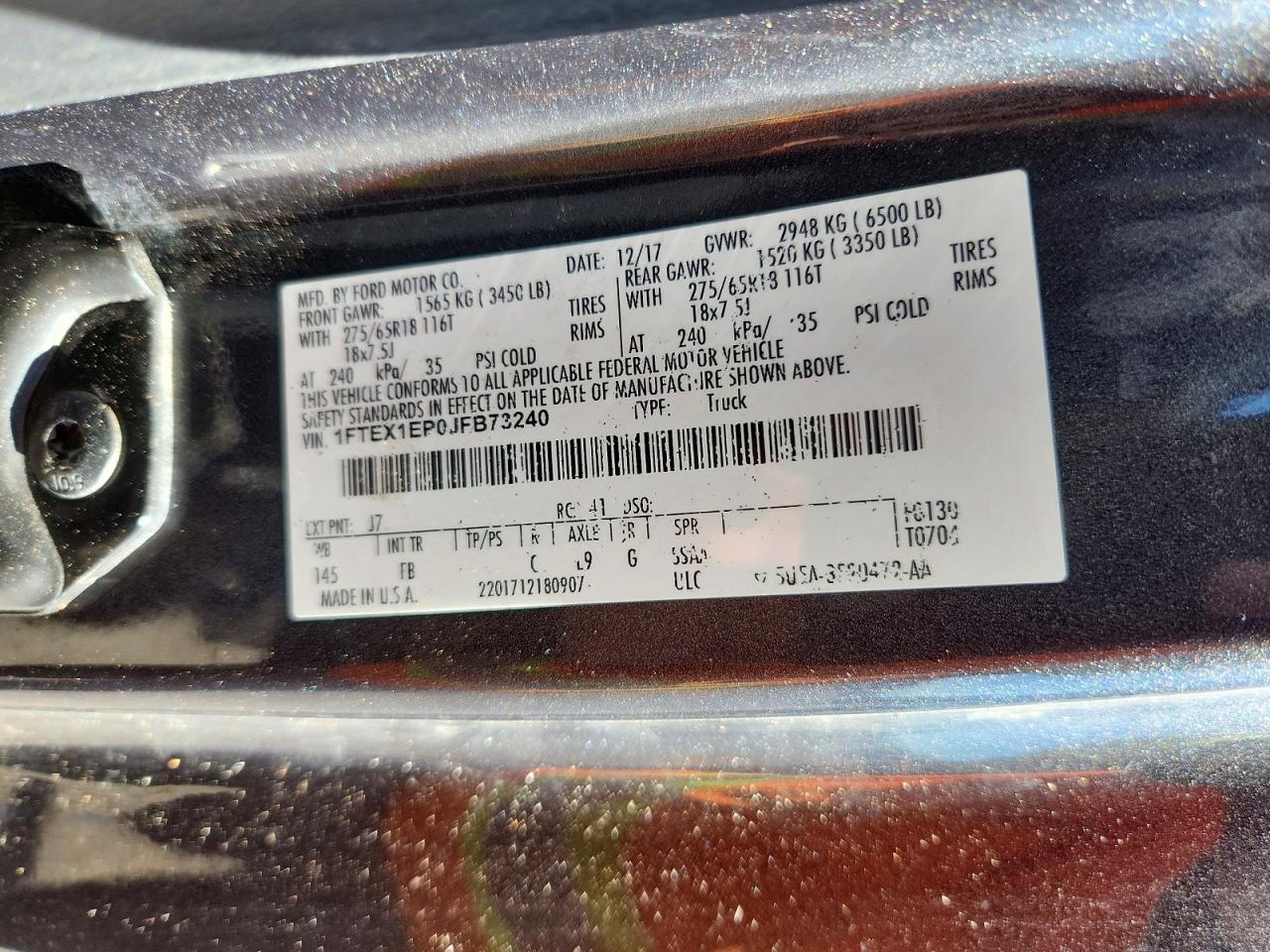 2018 FORD F150 SUPER CAB photo 34