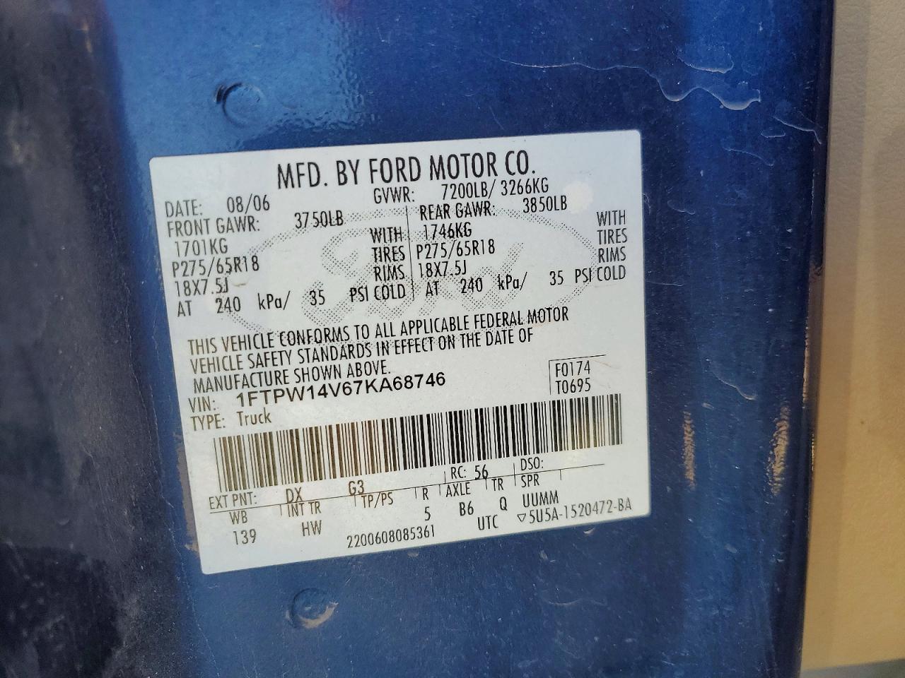 2007 FORD F150 SUPERCREW photo 34