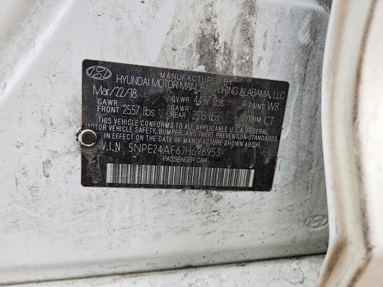 2018 HYUNDAI SONATA SE photo 12
