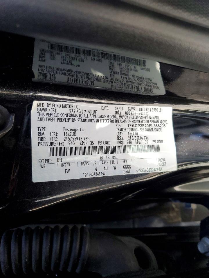 2014 FORD FOCUS SE photo 12