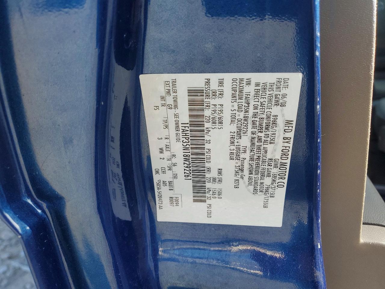 2008 FORD FOCUS SE photo 12