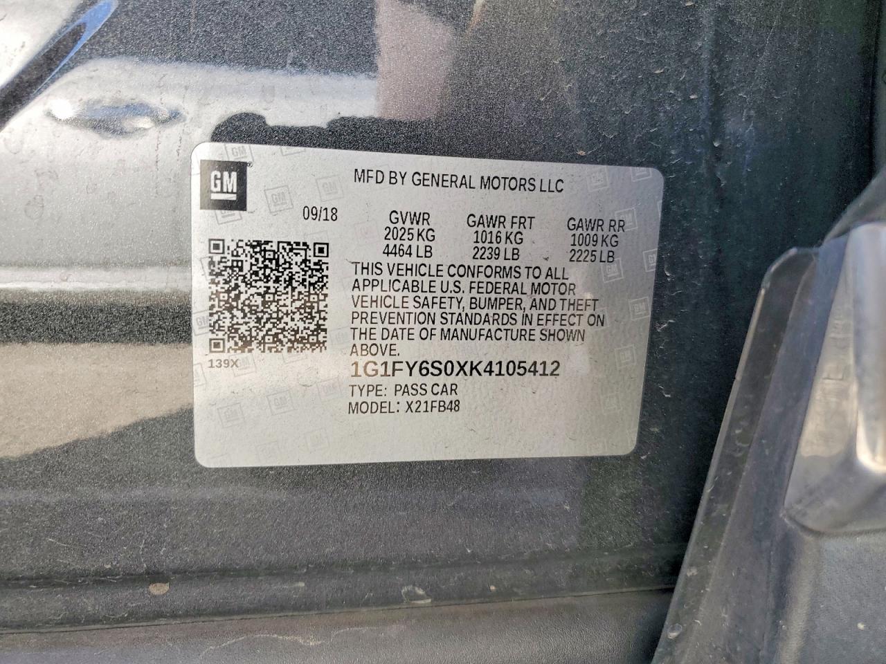 2019 CHEVROLET BOLT EV LT photo 12