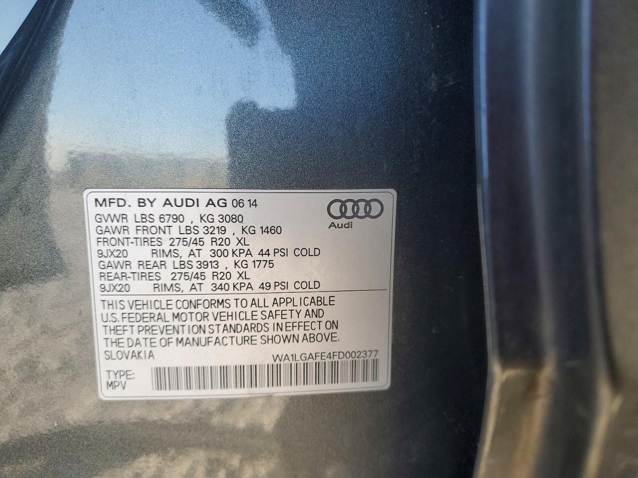 2015 AUDI Q7 PREMIUM PLUS photo 13