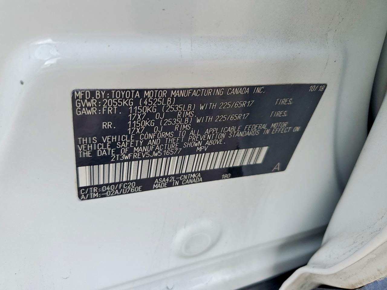 2018 TOYOTA RAV4 XLE photo 12