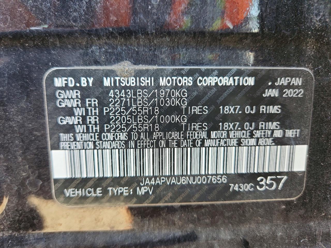 2022 MITSUBISHI OUTLANDER SPORT SE photo 37