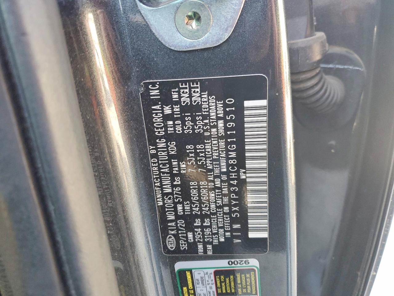 2021 KIA TELLURIDE EX photo 37