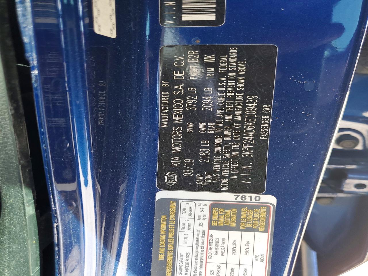 2019 KIA FORTE LXS photo 37