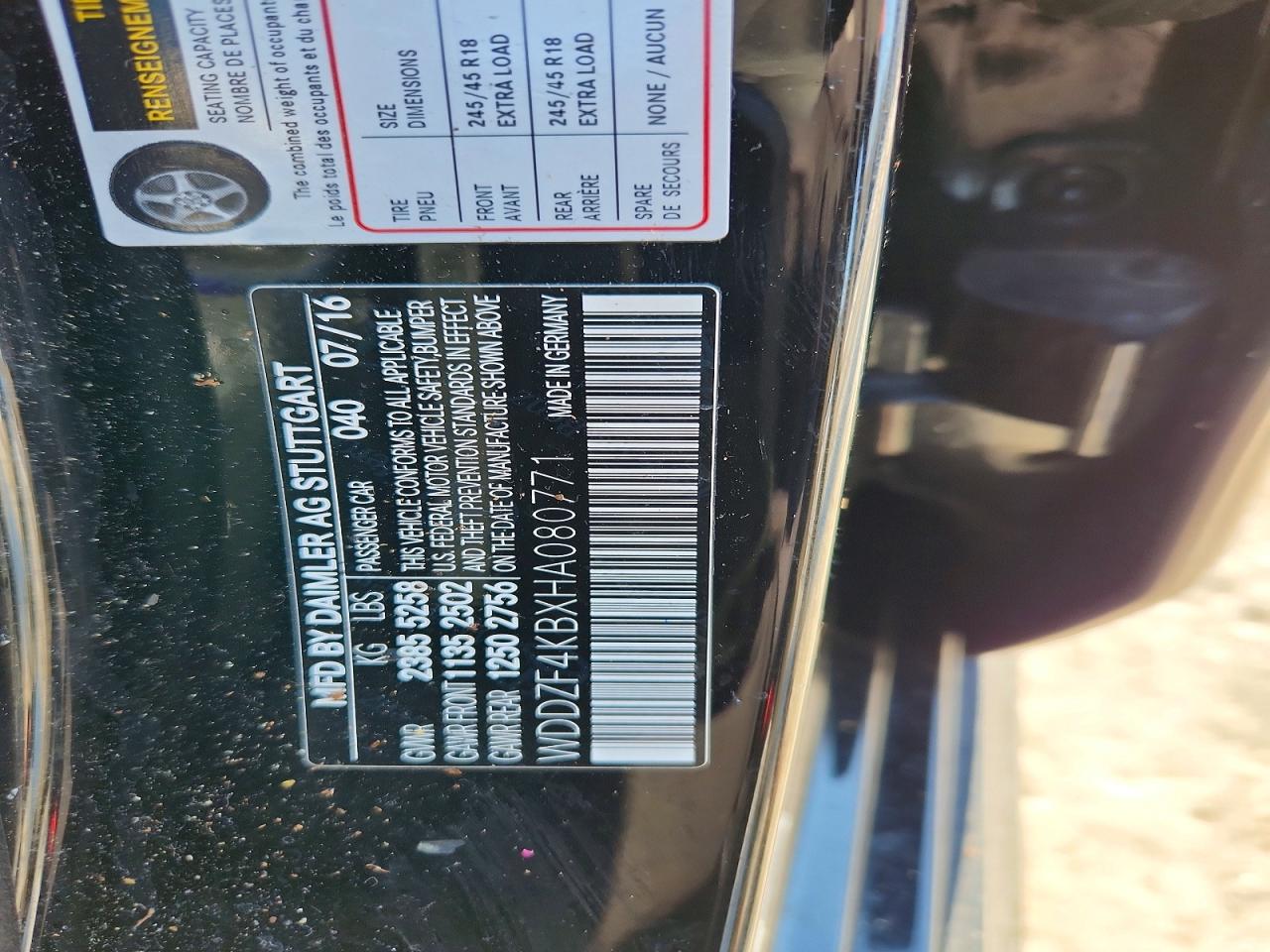 2017 MERCEDES-BENZ E 300 4MATIC photo 34