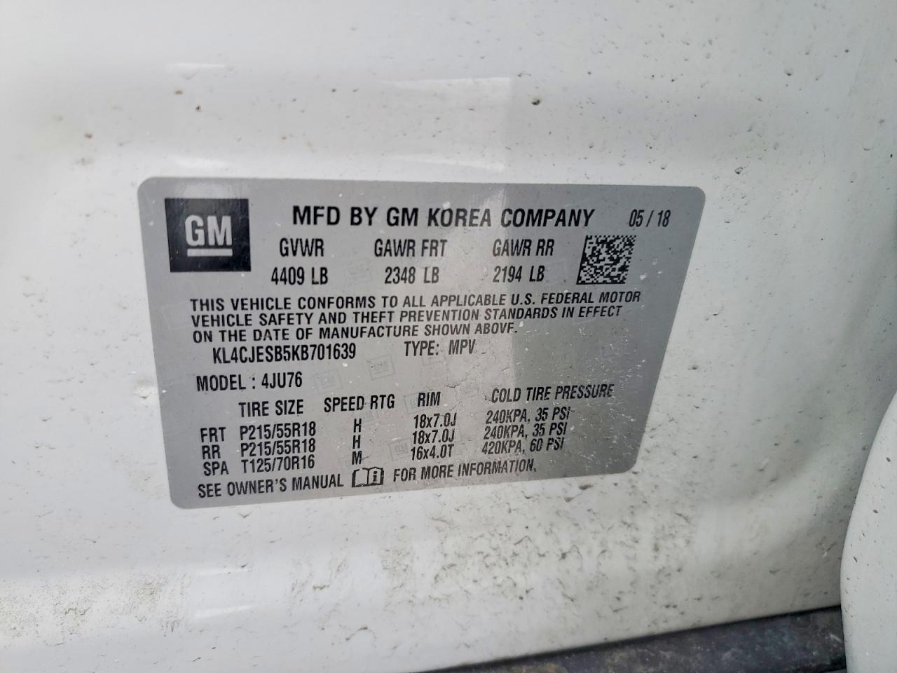 2019 BUICK ENCORE PREFERRED photo 14