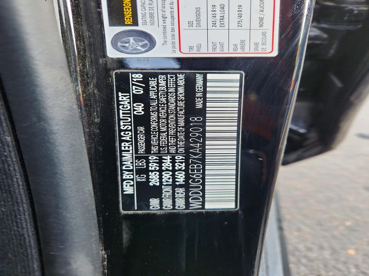 2019 MERCEDES-BENZ S 450 4MATIC photo 12