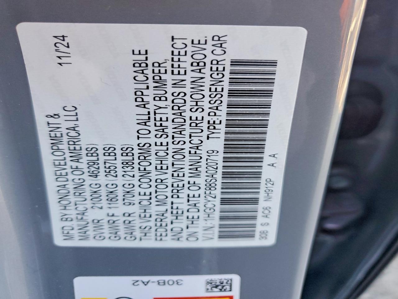 2025 HONDA ACCORD TOURING HYBRID photo 12