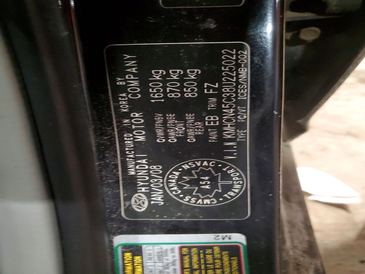 2008 HYUNDAI ACCENT GLS photo 12