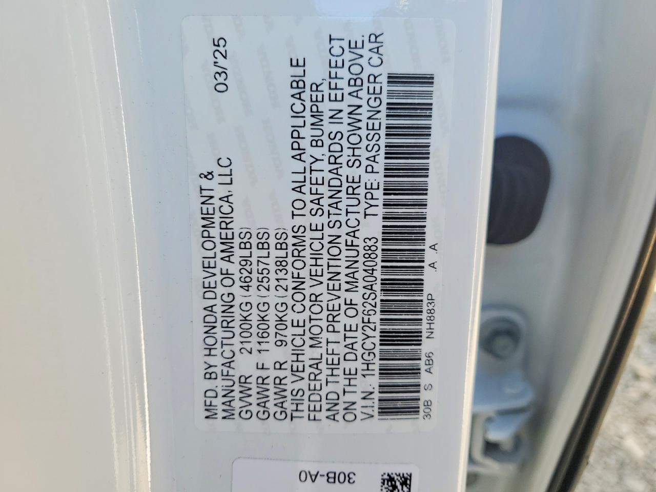 2025 HONDA ACCORD HYBRID EXL photo 23