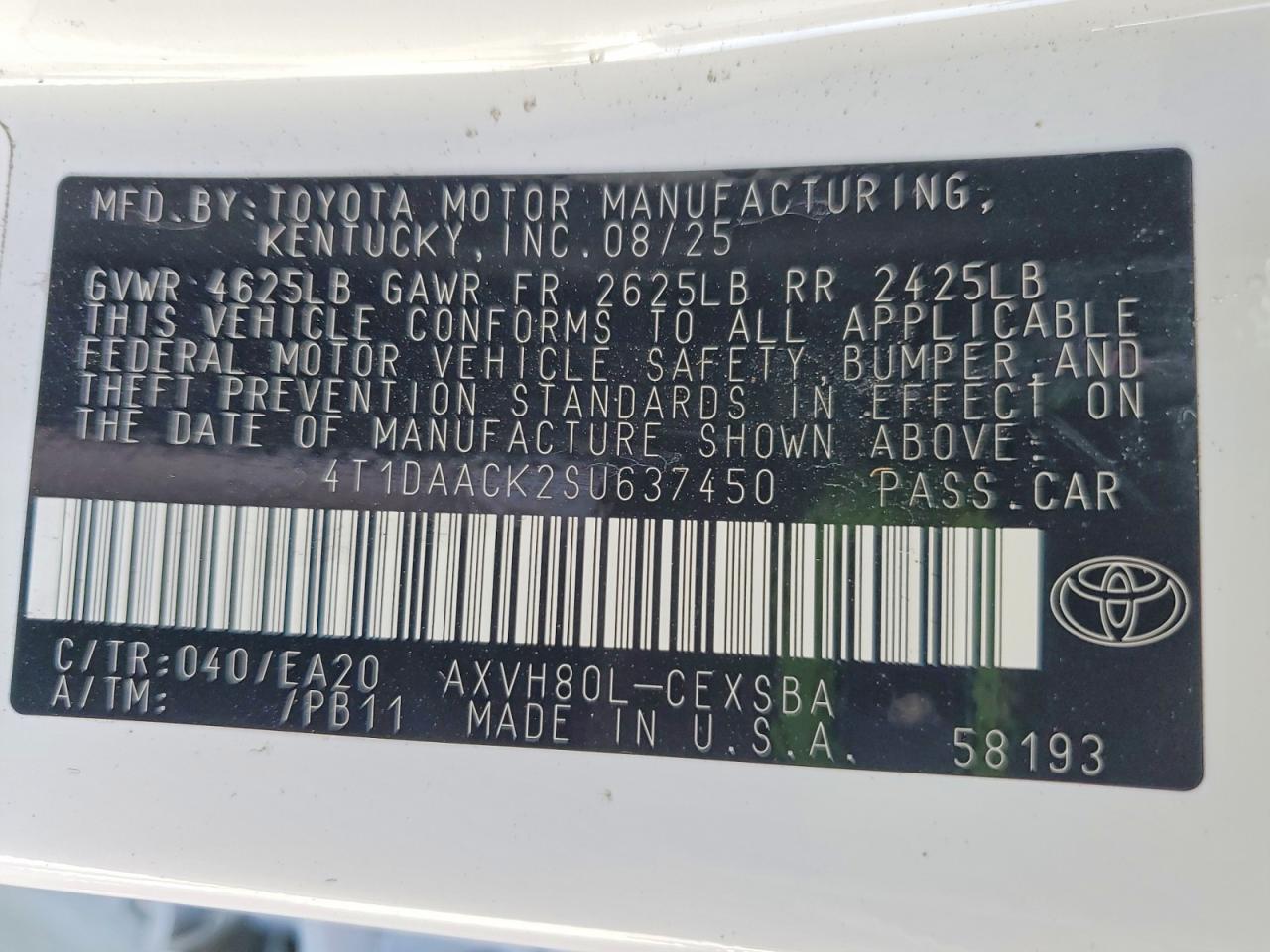 2025 TOYOTA CAMRY XSE photo 25