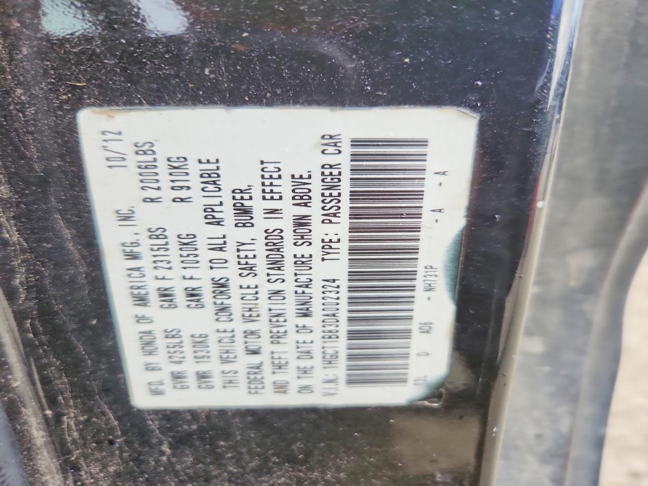 2013 HONDA ACCORD EXL photo 23