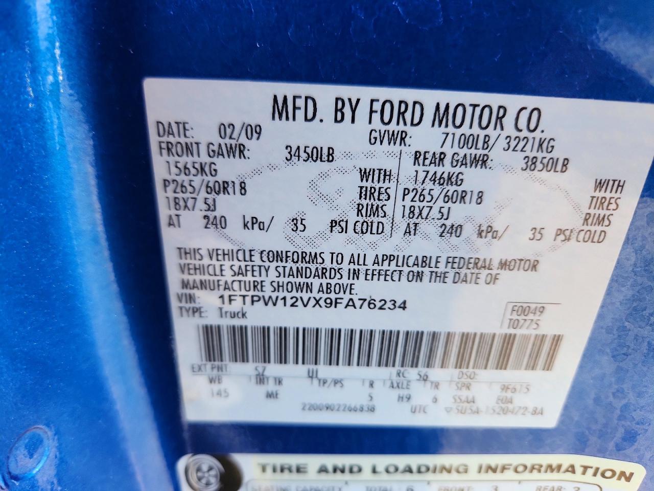 2009 FORD F150 SUPERCREW photo 23