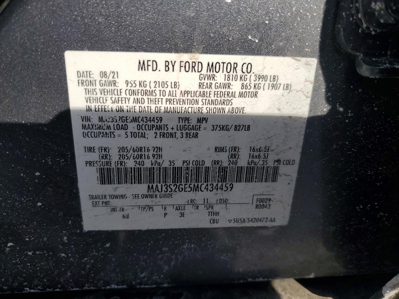 2021 FORD ECOSPORT SE photo 25