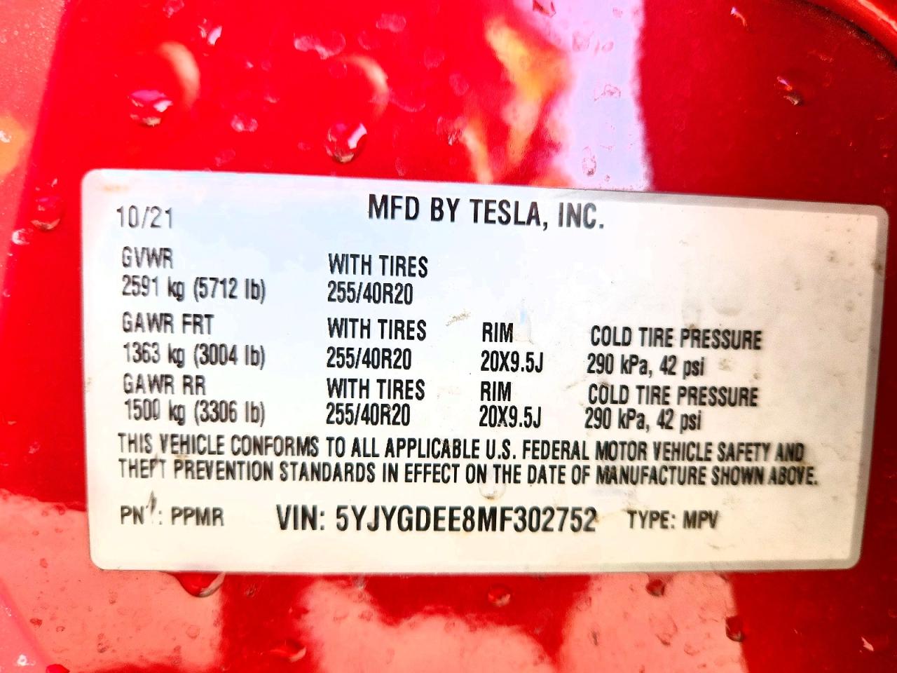 2021 TESLA MODEL Y photo 13