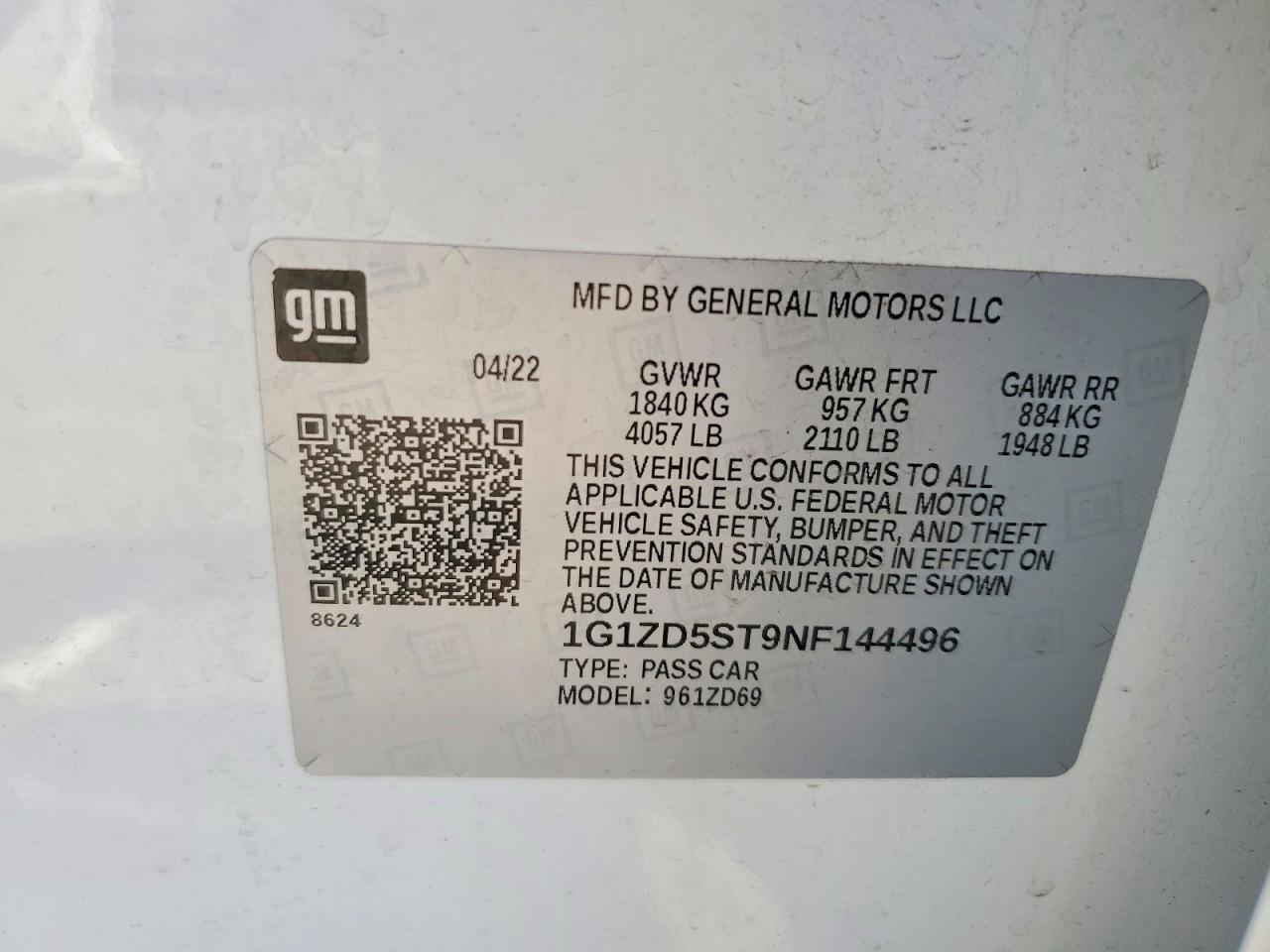 2022 CHEVROLET MALIBU LT photo 23