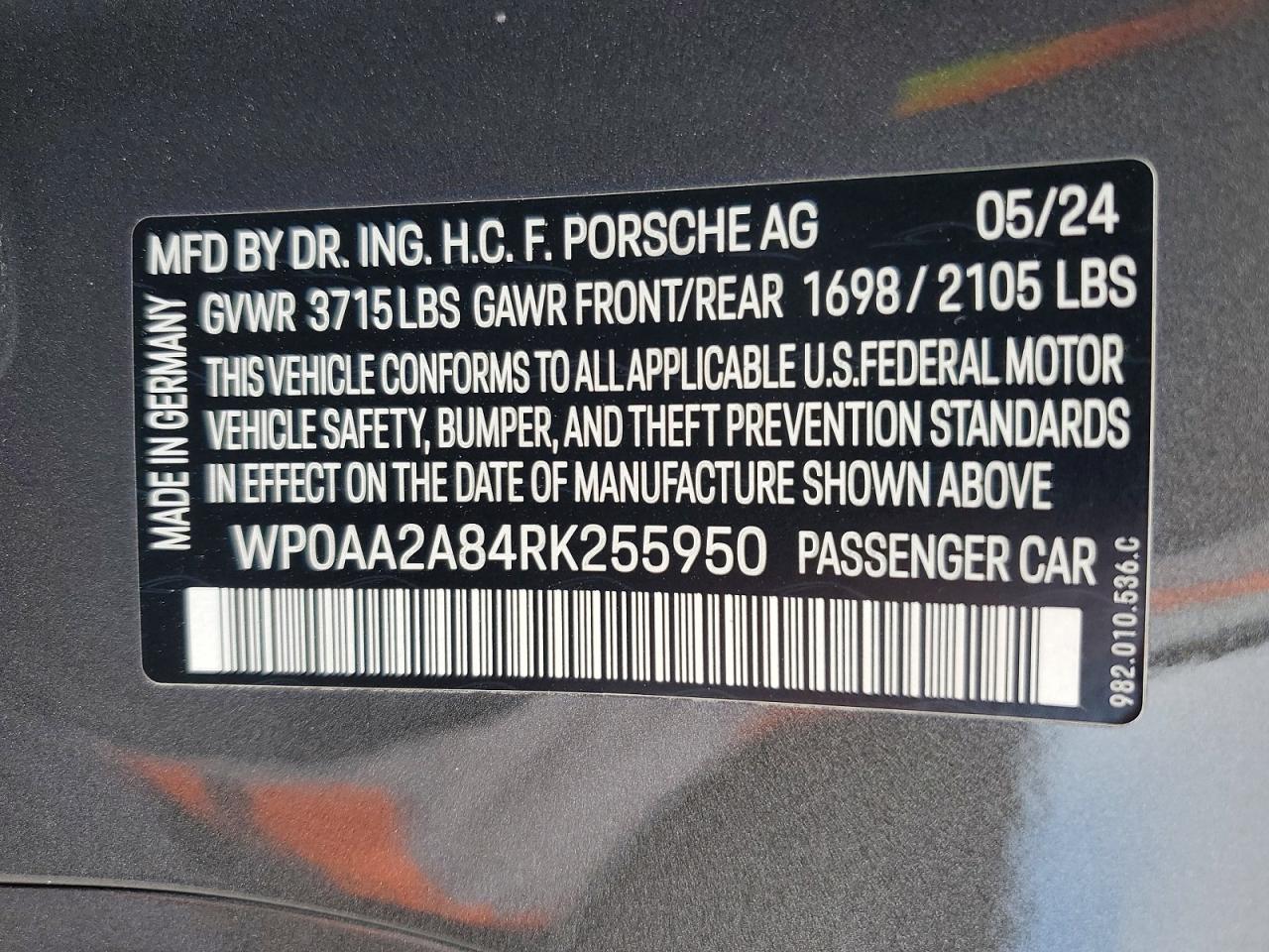 2024 PORSCHE CAYMAN BASE photo 37