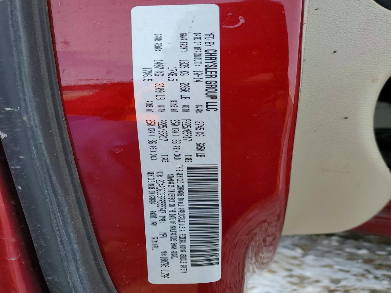 2015 DODGE GRAND CARAVAN SXT photo 13