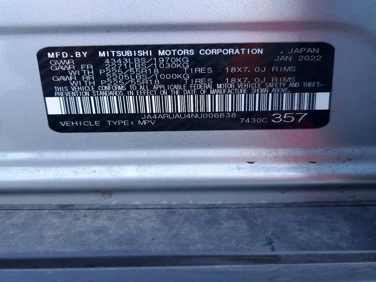 2022 MITSUBISHI OUTLANDER SPORT ES photo 27