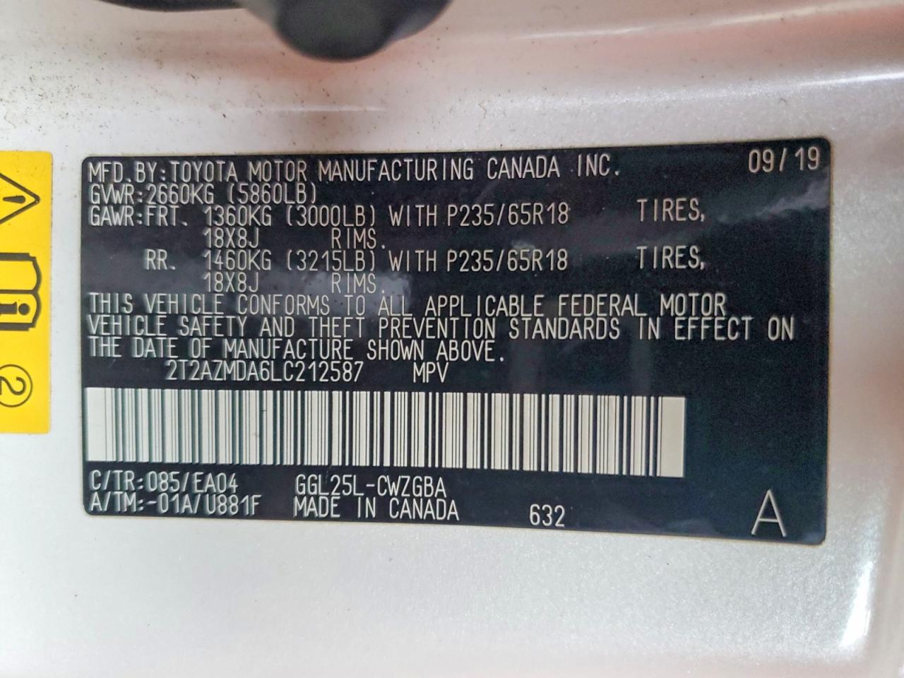 2020 LEXUS RX 350 BASE photo 37