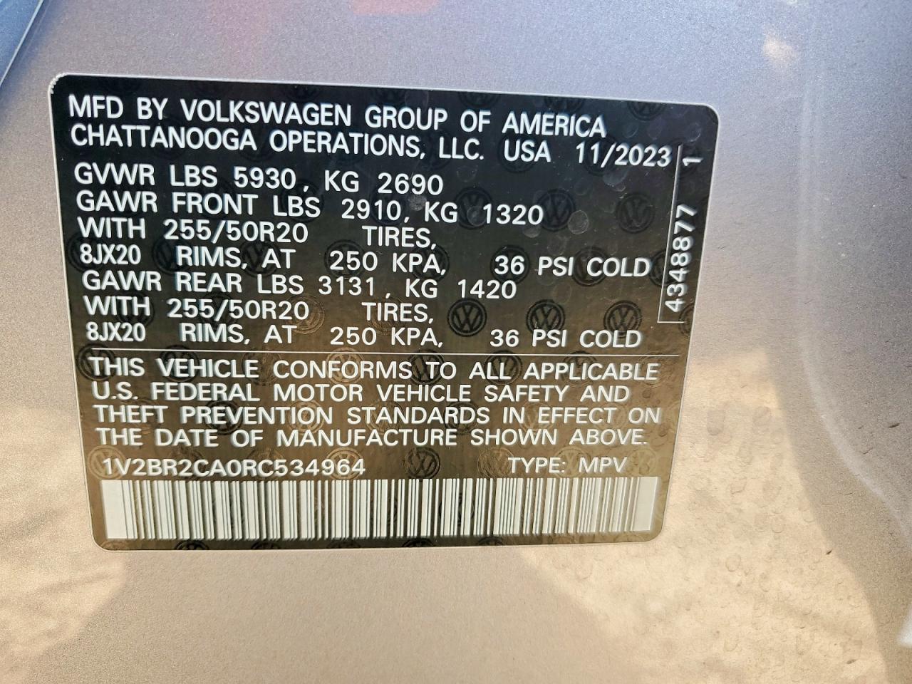 2024 VOLKSWAGEN ATLAS SEL photo 14