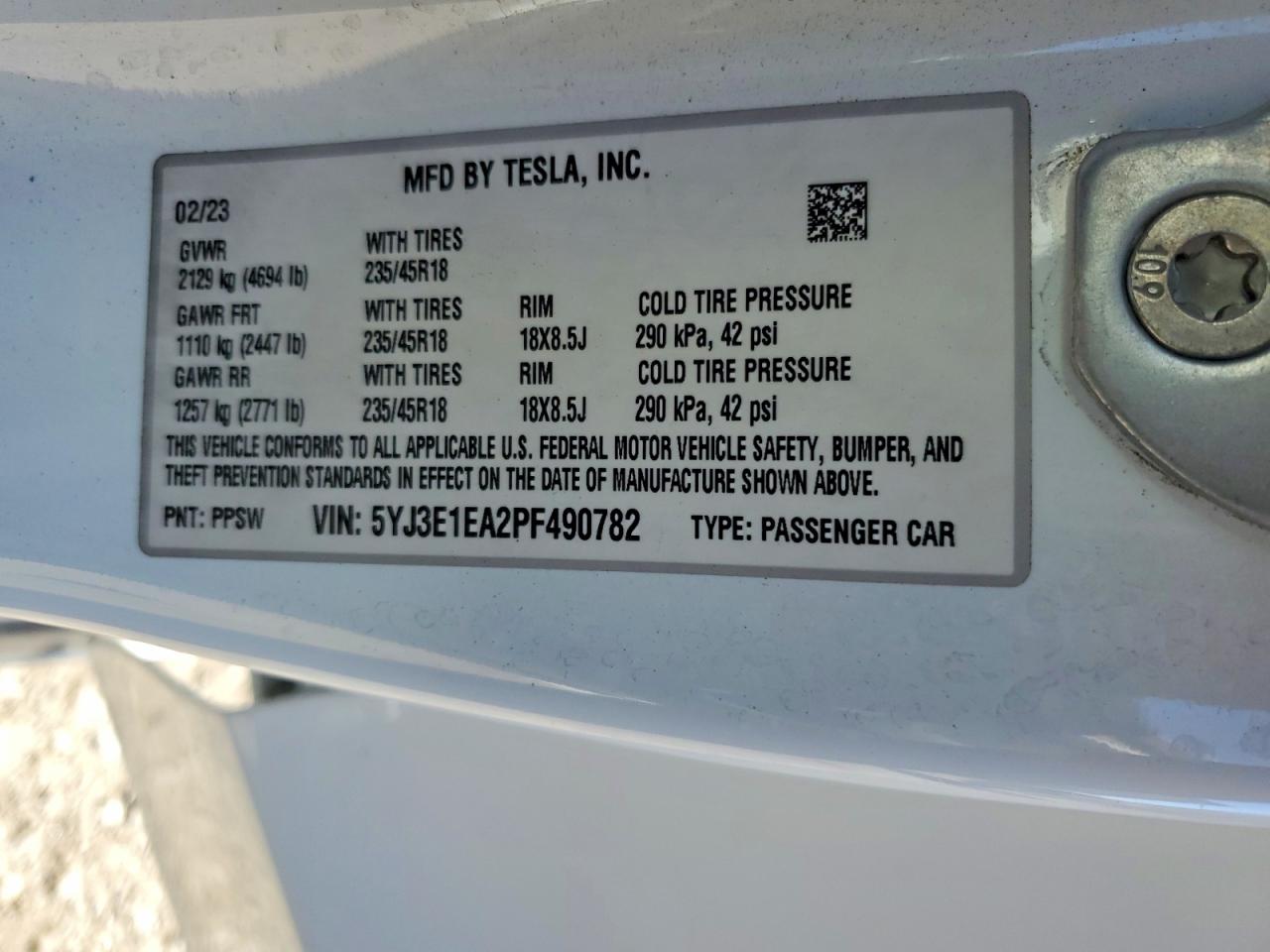 2023 TESLA MODEL 3 photo 25