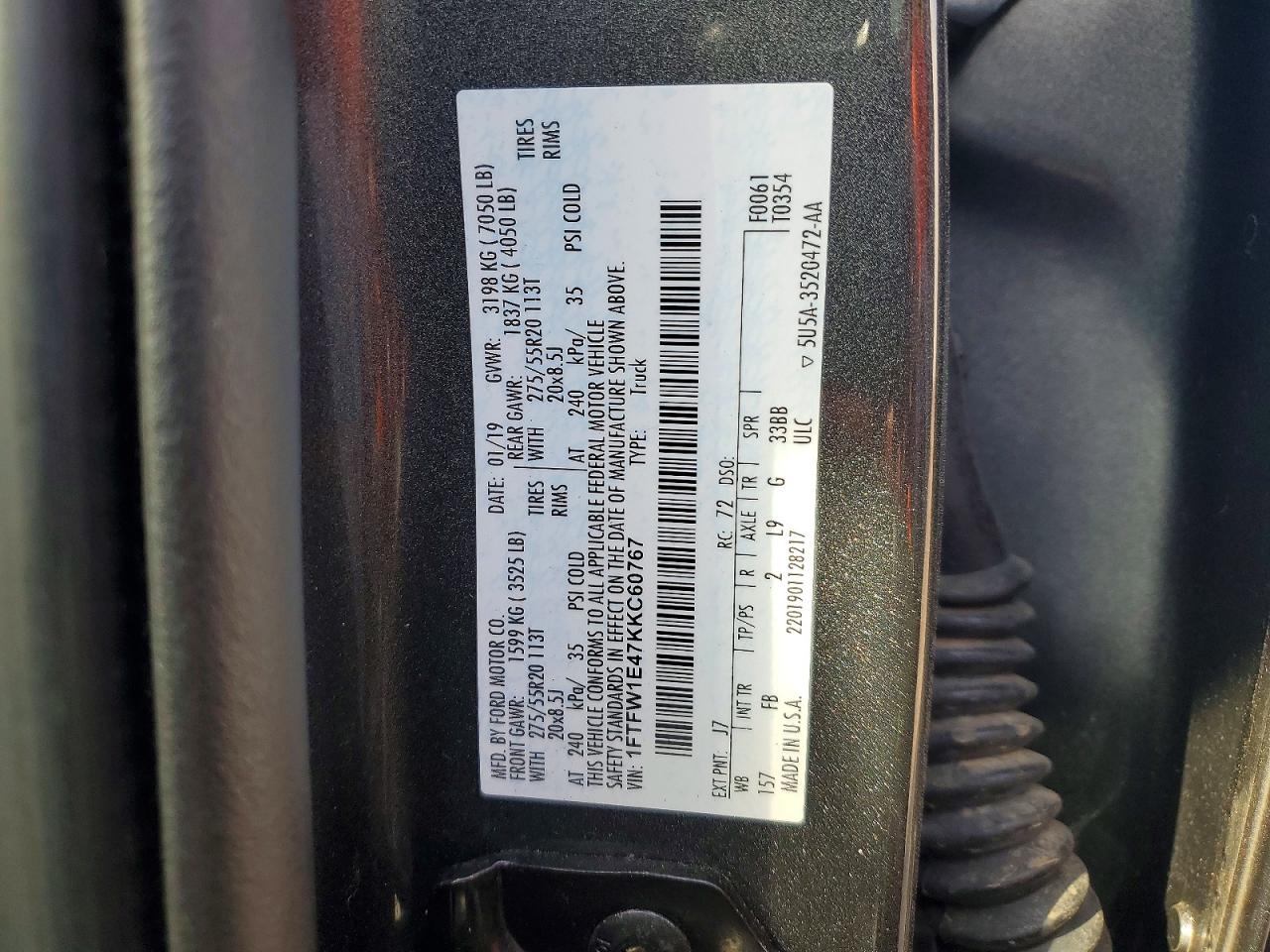 2019 FORD F150 photo 34