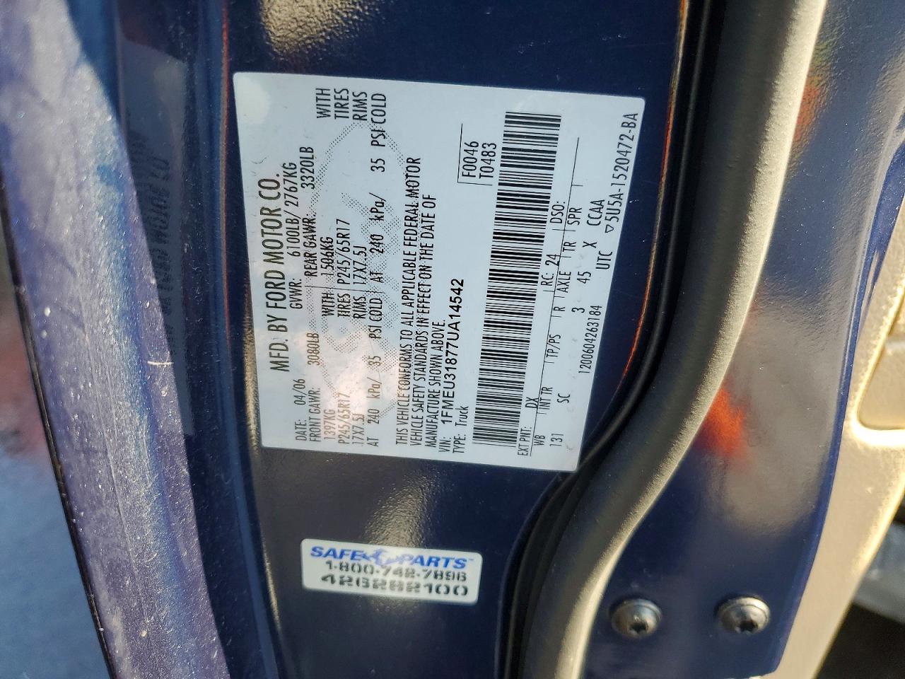 2007 FORD EXPLORER SPORT TRAC XLT photo 12
