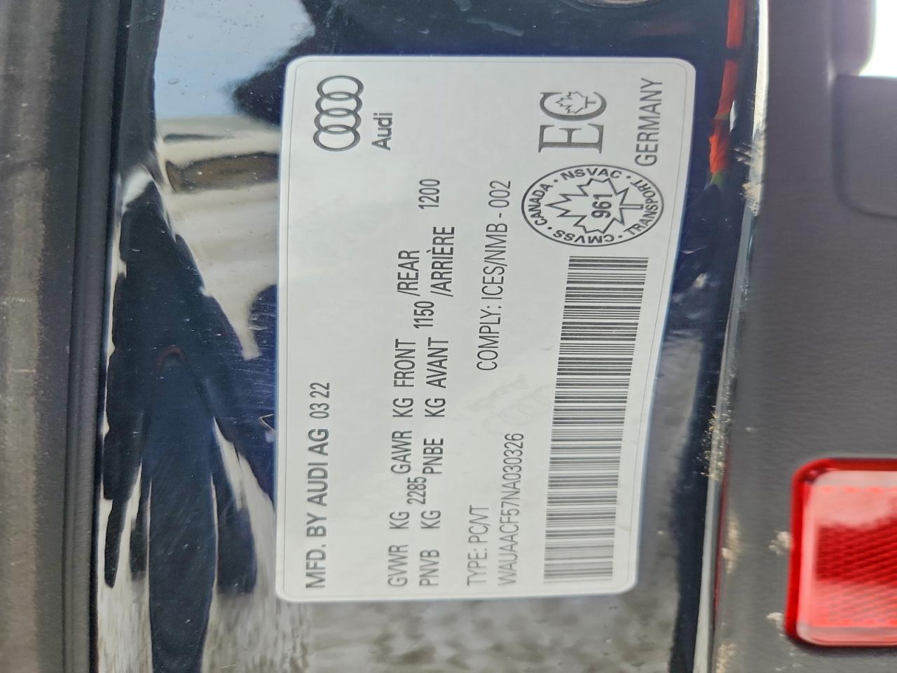 2022 AUDI A5 KOMFORT 45 photo 12