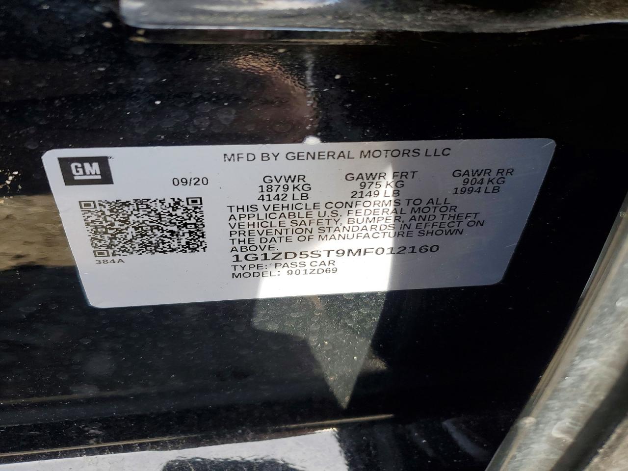 2021 CHEVROLET MALIBU LT photo 23