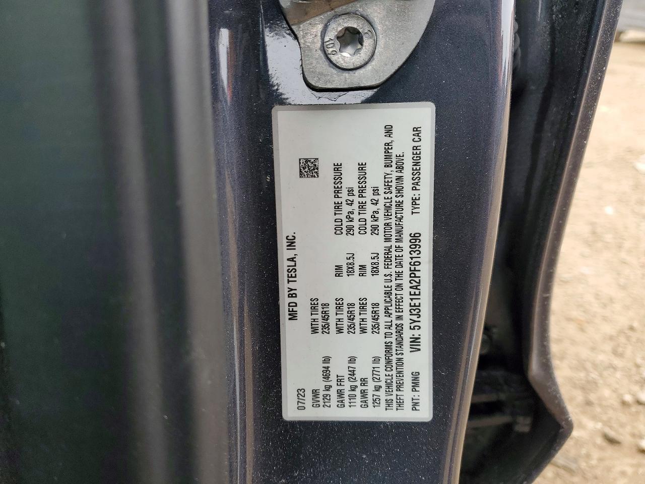 2023 TESLA MODEL 3 photo 23