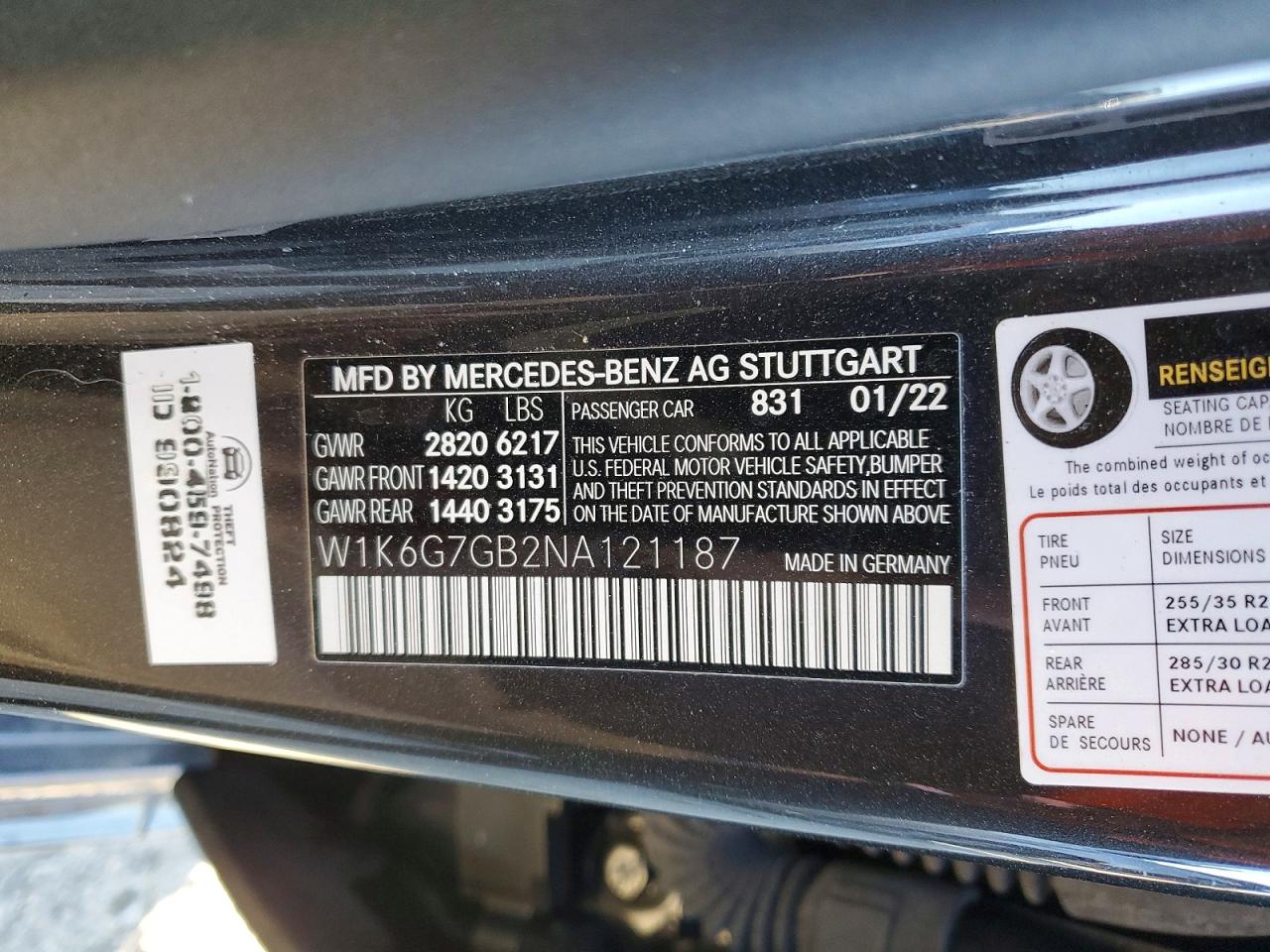 2022 MERCEDES-BENZ S 580 4MATIC photo 12