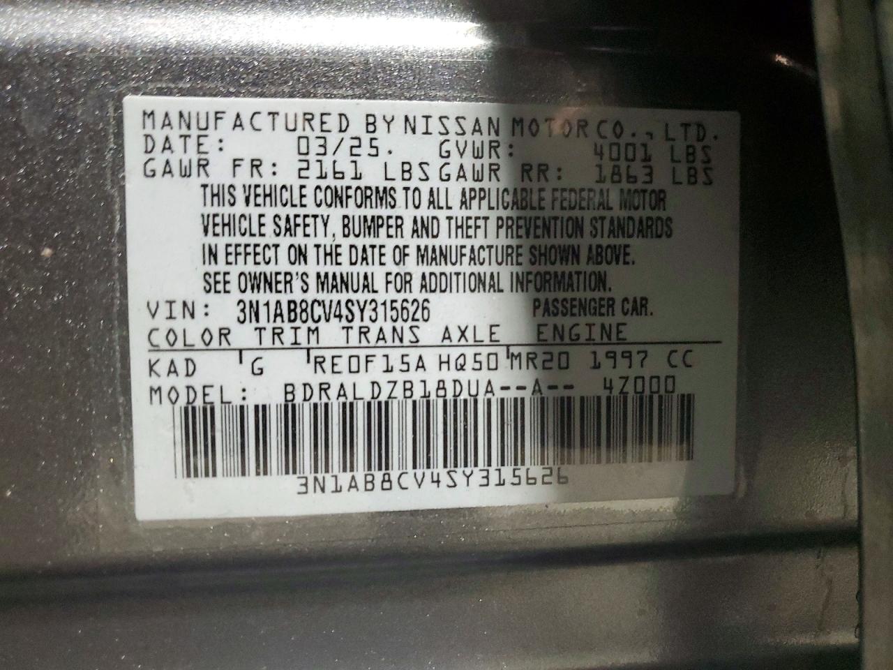 2025 NISSAN SENTRA SV photo 34