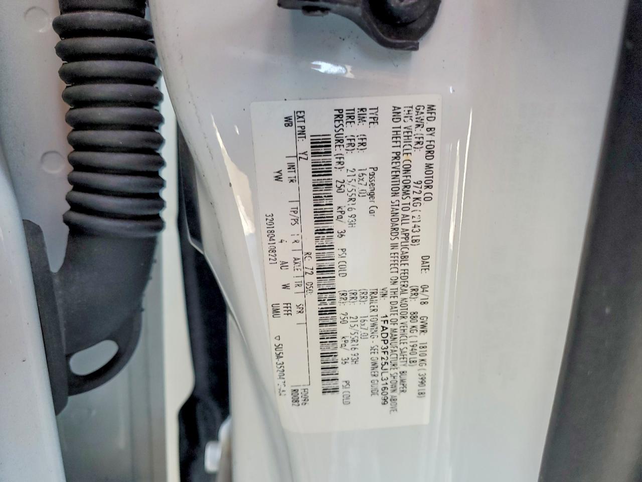 2018 FORD FOCUS SE photo 34