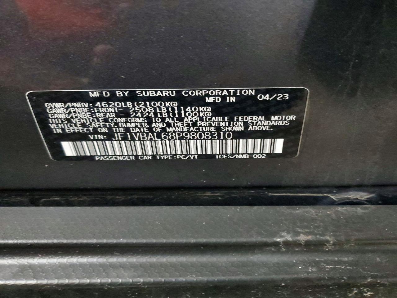 2023 SUBARU WRX LIMITED photo 34