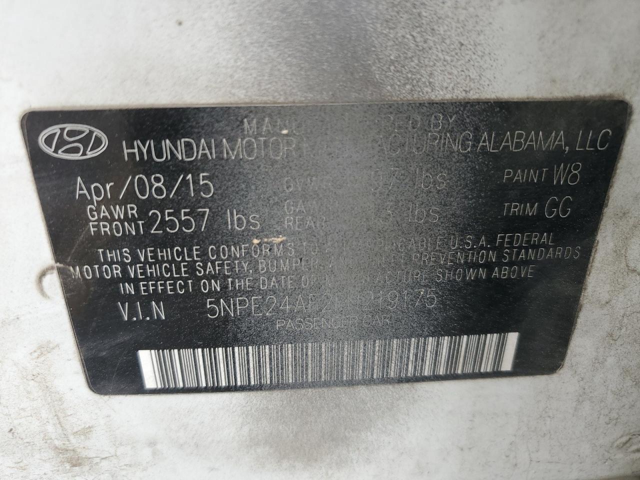 2015 HYUNDAI SONATA SE photo 23