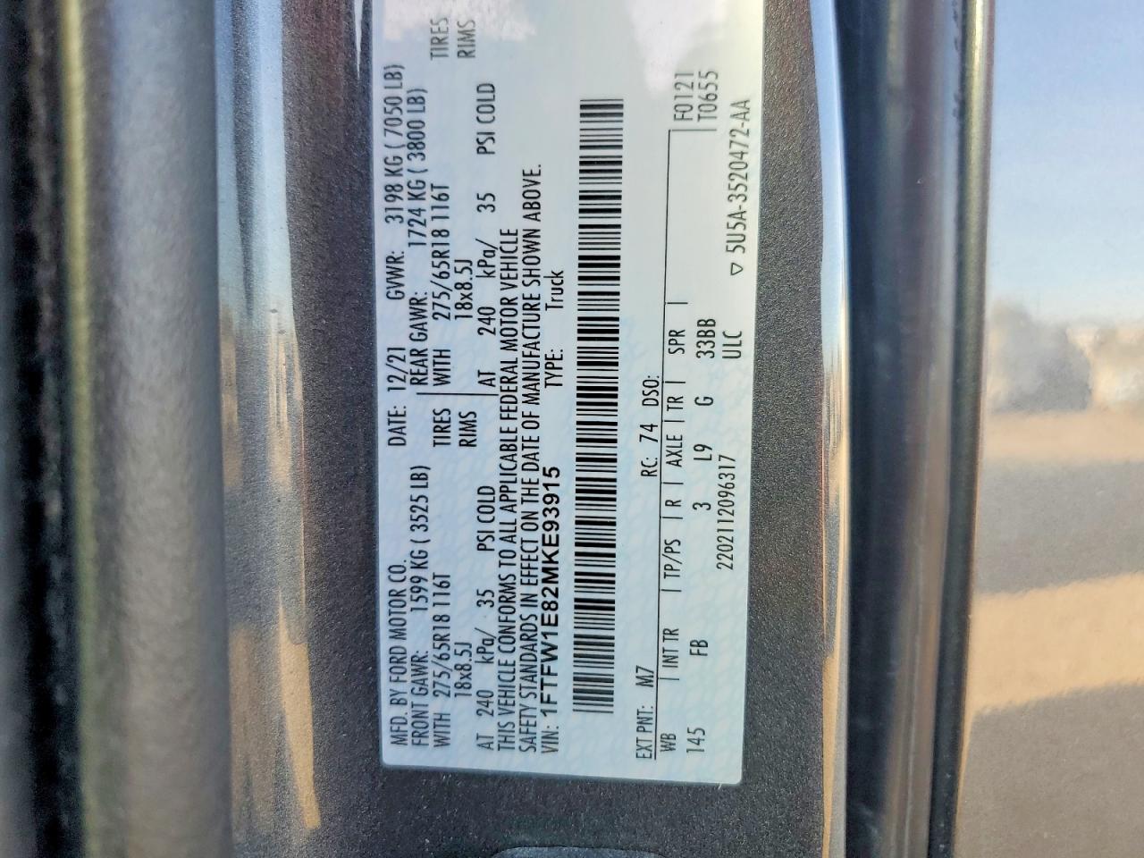 2021 FORD F150 SUPERCREW photo 34