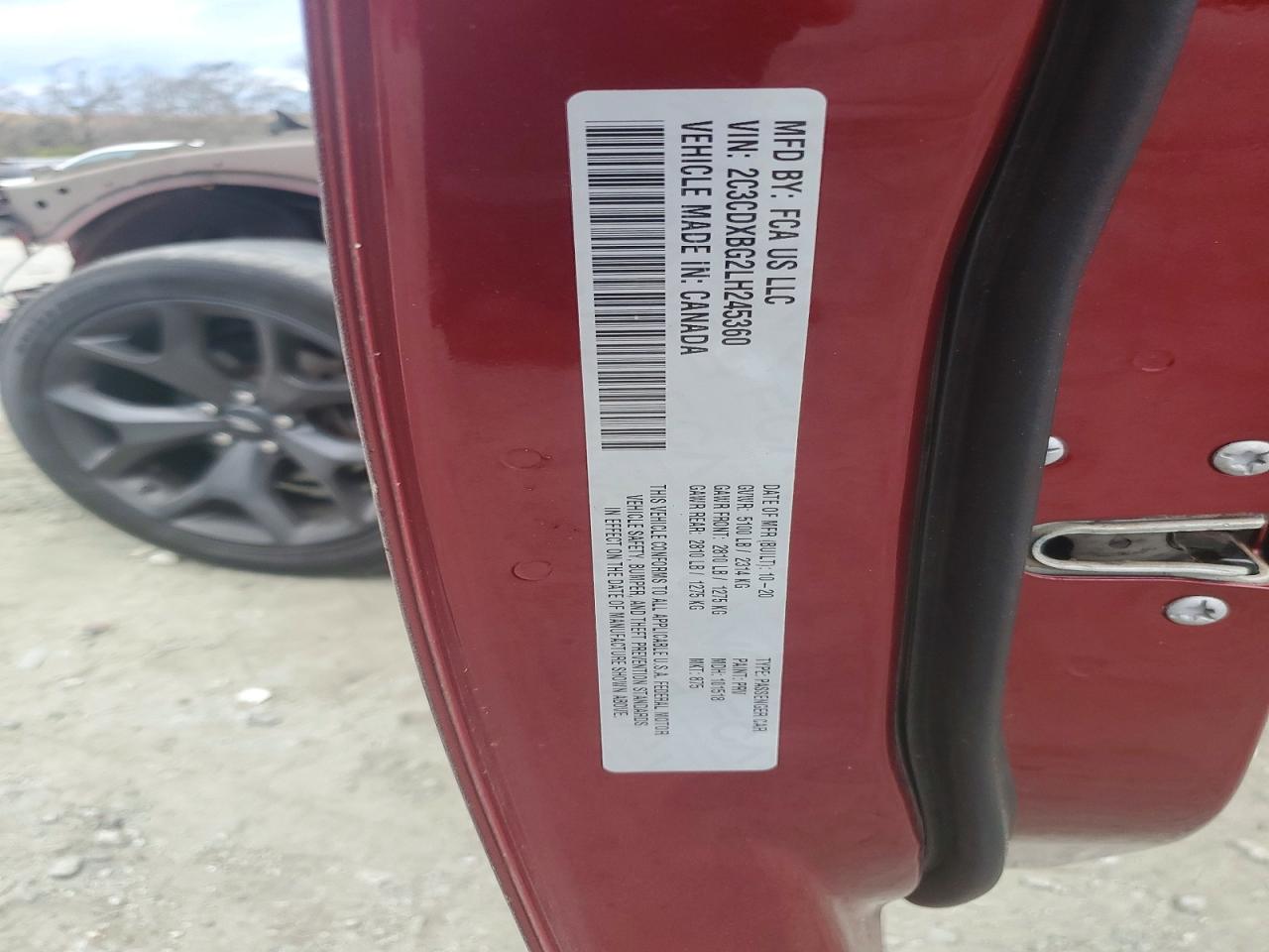 2020 DODGE CHARGER SXT photo 25
