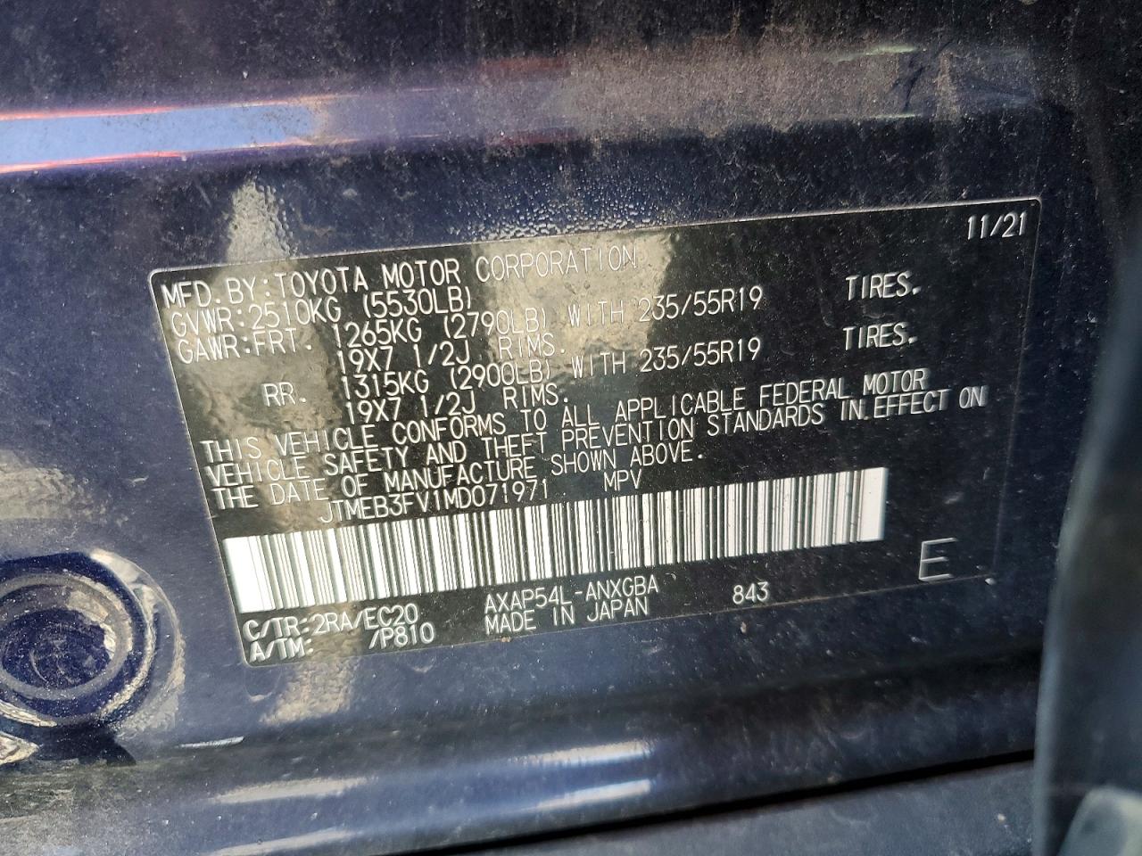 2021 TOYOTA RAV4 PRIME XSE photo 25