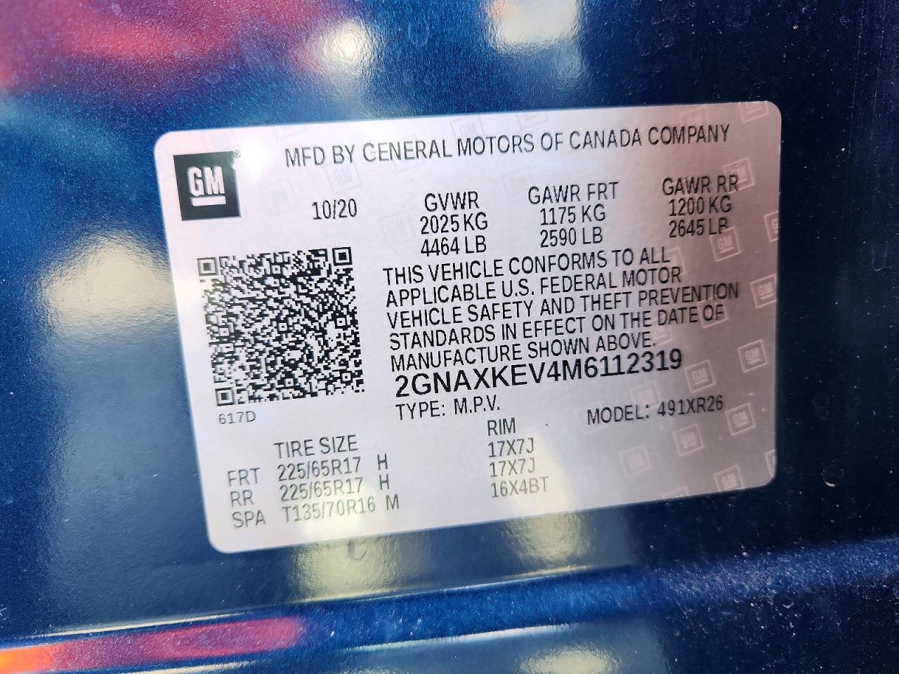 2021 CHEVROLET EQUINOX LT photo 13