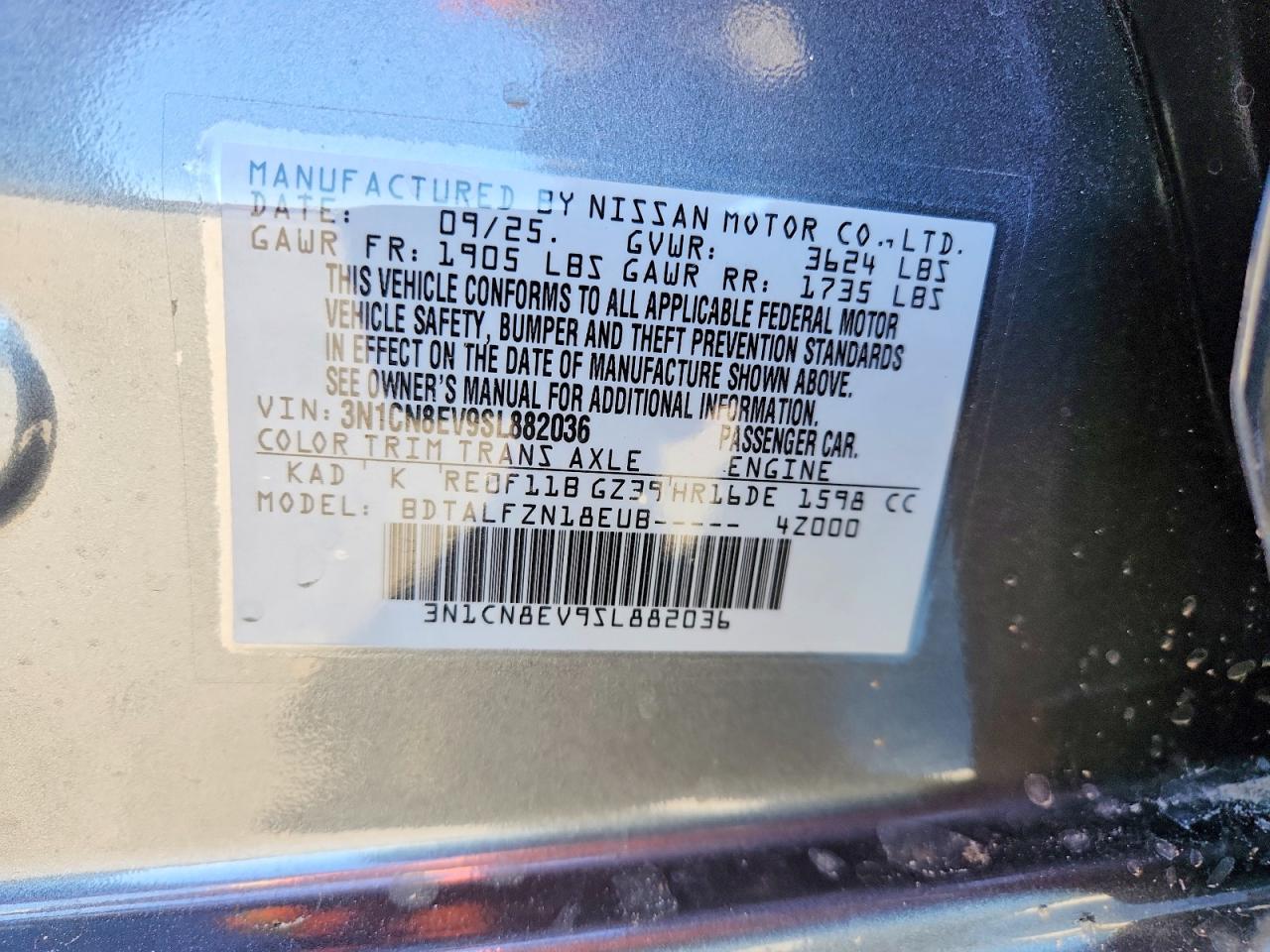 2025 NISSAN VERSA SV photo 23