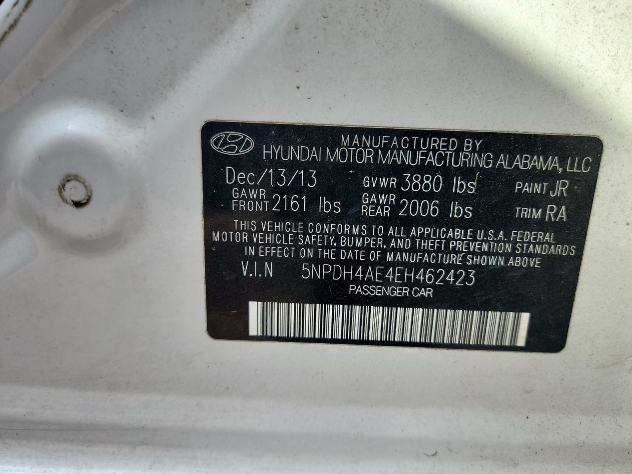 2014 HYUNDAI ELANTRA SE photo 34