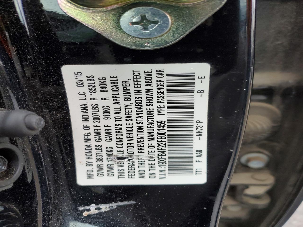 2015 HONDA CIVIC HYBRID photo 34