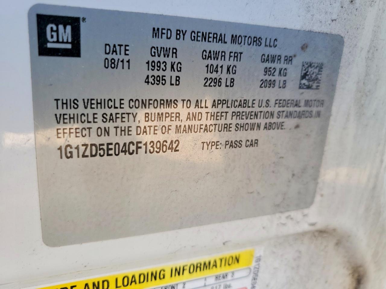 2012 CHEVROLET MALIBU 2LT photo 37