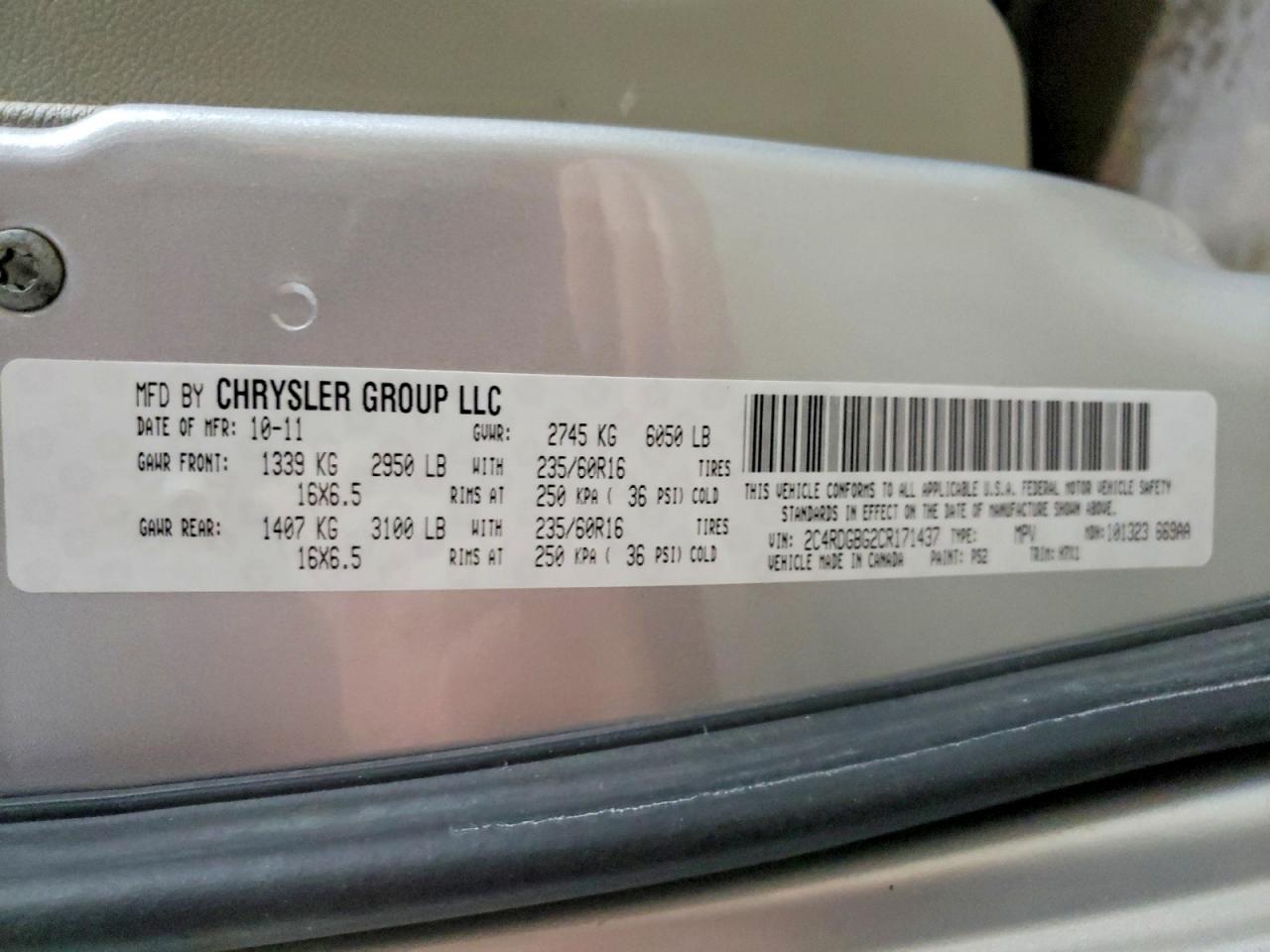 2012 DODGE GRAND CARAVAN SE photo 37