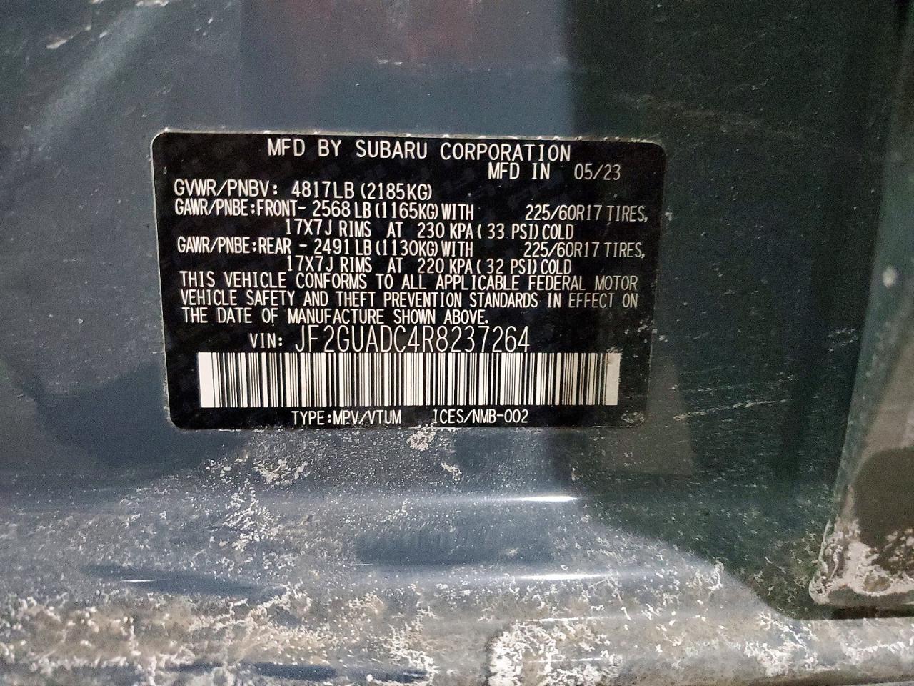 2024 SUBARU CROSSTREK PREMIUM photo 25