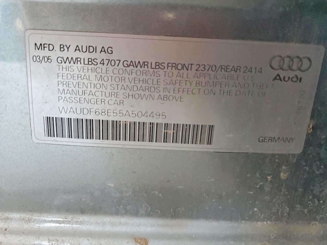 2005 AUDI A4 photo 34